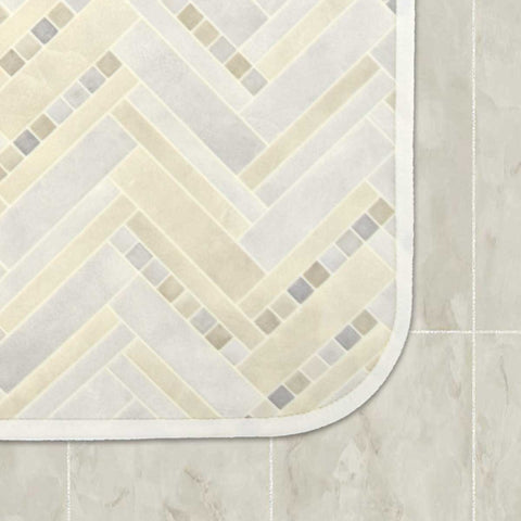 拭けるマット「モザイクタイル」トイレマット