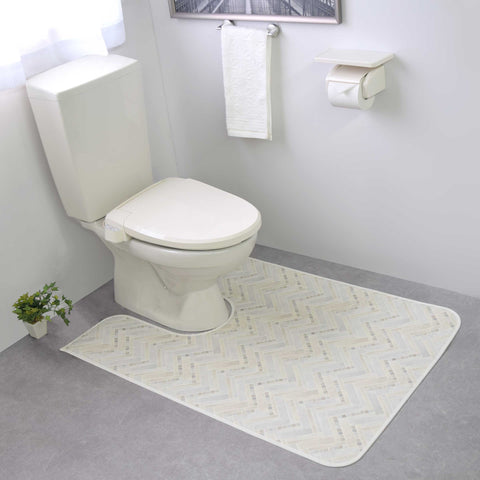 拭けるマット「モザイクタイル」トイレマット