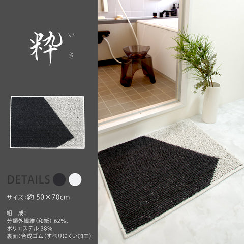 和紙糸からつくられたバスマット「紬（つむぎ）」