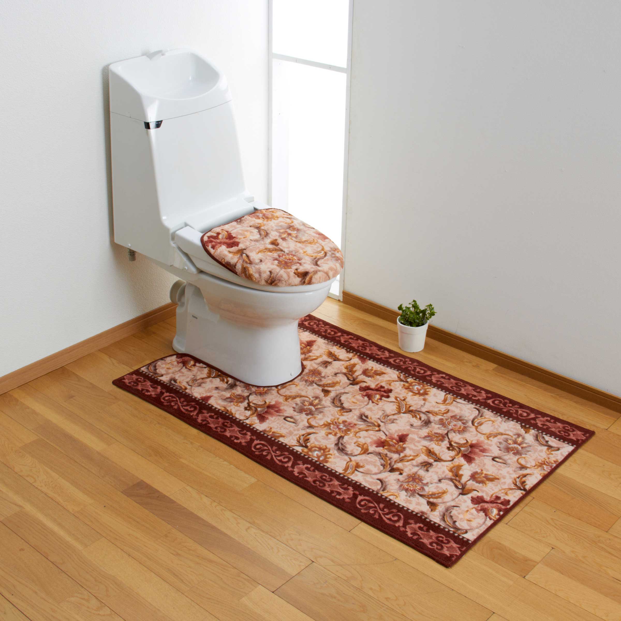 便座カバー　カバー　トイレマット　ロールカバー　Rady 千鳥柄　千鳥　トイレ Amazon｜セキセイインコ 二匹 鳥柄 3点セット トイレマット
